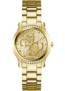 Quarzuhr Guess "ANNETTE", gold (goldfarben), Armbanduhren, Damen, Quarzuhr, Armbanduhr, Damenuhr, Edelstahlarmband, analog