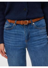 V&eacute;ro Moda Flechtg&uuml;rtel VERO MODA "VMVEDA SUEDE BELT NOOS", Damen, Gr. 95, cognac detail:gold, Rindsleder, unifarben, G&uuml;rtel Flechtg&uuml;rtel