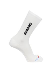 Sportsocken Salomon "365 CREW", Damen, Gr. S (36/38), wei&szlig; (wei&szlig;, schwarz), Obermaterial: 98% Polyamid, 2% Elasthan, uni, Socken Sportsocken