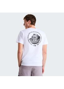 T-Shirt The North Face "M MONTE REGULAR SHORT SLEEVE TEE-GRAPHIC", Herren, Gr. L, tnf wei&szlig;, Obermaterial: 60% Baumwolle, 40% Polyester, Shirts T-Shirt, normale Passform, kurze &Auml;rmel, f&uuml;r Sport und Outdoor