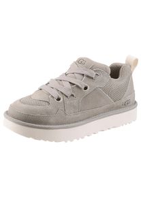 UGG Australia Sneaker UGG "Unisex LO LOWMEL", M&auml;dchen, Gr. 8 (41), taupe, Textil, Veloursleder, Schuhe Sneaker, Halbschuh, Schn&uuml;rschuh Freizeitschuh mit trendiger Laufsohle