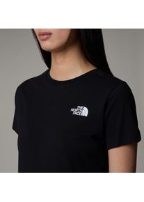 T-Shirt The North Face "Redbox T-Shirt f&uuml;r Damen", Damen, Gr. XS, schwarz (tnf schwarz), Obermaterial: 100% Baumwolle, Rundhals, Shirts T-Shirt, sportlicher Stil, Kurzarm, aus 100% Baumwolle
