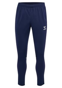 Trainingshose Hummel "HMLCORE 2.0 TRAINING PANTS", Herren, Gr. S (46), N-Gr, marine, wei&szlig;, Obermaterial: 100% Polyester, weit, unten schmal, Hosen Trainingshose, weite Passform, konische Passform, mit Kordelverschluss