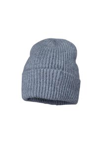 Strickm&uuml;tze CAPO, Damen, midblau, Strick, Materialmix, M&uuml;tzen Strickm&uuml;tze, Dezente Melange-T&ouml;ne, Grobstrick