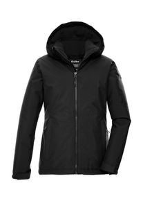 Funktionsjacke Killtec "KOW 217 GRLS JCKT", Kinder, Gr. 140, schwarz, Obermaterial: 100% Polyester;Futter: 100% Polyester;F&uuml;llung: 100% Polyester, Jacken Funktionsjacke, Wind- und wasserdichte Kinderjacke mit Fleece und verstellbarer Kapuze