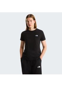 T-Shirt The North Face "W EVOLUTION SIMPLE DOME SLM SHORT SLEEVE", Damen, Gr. XS, tnf schwarz, Obermaterial: 100% Baumwolle, Shirts T-Shirt, schmaler Schnitt, Kurzarm, f&uuml;r Wandern und Outdoor-Aktivit&auml;ten