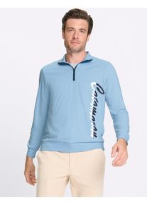 Langarmshirt Catamaran "Langarm-Shirt", Herren, Gr. 52/54, eisblau, meliert, 50% Baumwolle, 50% Polyester, bedruckt, gemustert, meliert, Shirts Langarmshirt