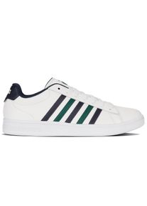 Sneaker K-Swiss "COURT TIEBREAK II", Herren, Gr. 41, wei&szlig; (wei&szlig;, peacoat, rain forest), Leder, Schuhe Sneaker