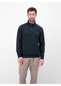 Sweatshirt Lerros "Troyer in Sweatqualit&auml;t mit Waffelstruktur", Herren, Gr. XL, classic navy, 85% Baumwolle, 13% Polyester, 2% Elasthan, Sweatshirts Sweatshirt