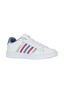 Sneaker K-Swiss "COURT TIEBREAK II", Damen, Gr. 38, wei&szlig; (wei&szlig;, infinity, wei&szlig;), Leder, Schuhe Sneaker