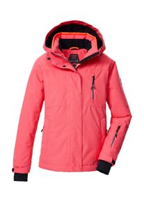 Skijacke Killtec "KSW 205 GRLS SKI JCKT", M&auml;dchen, Gr. 164, koralle, Obermaterial: 100% Polyester;Futter: 100% Polyester;F&uuml;llung: 100% Polyester, Jacken Skijacke, Wasserdichte, atmungsaktive Ski-Jacke mit verstellbarer Kapuze