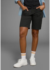 Bermudas Kangaroos, Damen, Gr. 46, N-Gr, schwarz, Web, Obermaterial: 100% Baumwolle, unifarben, schmal kurz, Hosen Bermudas, krempelbar, Topseller