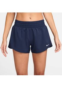 Trainingsshorts Nike "DRI-FIT ONE WOMEN'S MID-RISE BRIEF-LINED SHORTS", Damen, Gr. XL, N-Gr, midnight navy, Obermaterial: 100% Polyester, Hosen Trainingsshorts