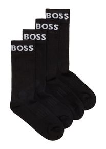 Sportsocken BOSS, Herren, Gr. 43-46, schwarz, Baumwollmischung, Socken Sportsocken