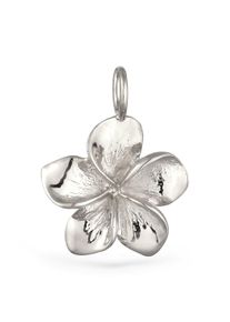 Medallionanh&auml;nger Elli "Anh&auml;nger Frangipani Bl&uuml;te 925 Sterling Silber" Gr. 18, silber, Schmuckanh&auml;nger, Damen, Silber 925 (Sterlingsilber), Medallionanh&auml;nger