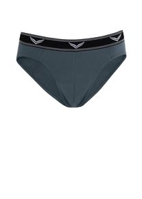 Slip TRIGEMA "TRIGEMA Sportslip im Doppelpack", Herren, Gr. L, 2 Stk., grau (anthrazit), 95% Baumwolle, 5% Elastan, Unterhosen Slip