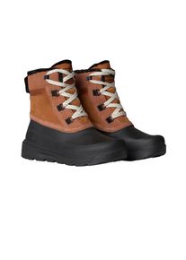 Winterstiefel The North Face "W SHELLISTA V SHORTY WP", Damen, Gr. 38, burnt umber, tnf schwarz, Leder, Schuhe Winterstiefel, Winterschuhe, Winterboots, Snowboots, wasserdicht