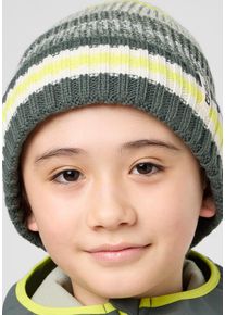 Beanie Jack Wolfskin "NIGHT HIKER BEANIE K", Kinder, Gr. S, gr&uuml;n (slate, gr&uuml;n), Obermaterial: 100% Poyacryl. Futter: 100% Polyester, M&uuml;tzen Beanie