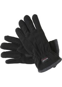 Fleecehandschuhe Jan Vanderstorm "Handschuh HAMRENT", Herren, Gr. 1, schwarz, Obermaterial: 100% Polyester COOLMAX PES(Coolmax)., Handschuhe Fleecehandschuhe
