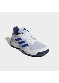 Tennisschuh adidas Performance "GAMESPEC KIDS", Jungen, Gr. 35, wei&szlig; (cloud wei&szlig;, lucid blau, dunkelblau), Synthetik, Textil, Schuhe Tennisschuh, f&uuml;r Hartcourt, All-Court
