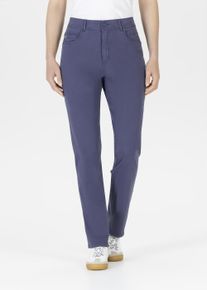 Webhose Stehmann "Mellina", Damen, Gr. 38, N-Gr, indigo, Web, Obermaterial: 98% Baumwolle, 2% Elasthan, unifarben, straight fit normal, Hosen Webhose, Straight Fit im 5-Pocket-Stil