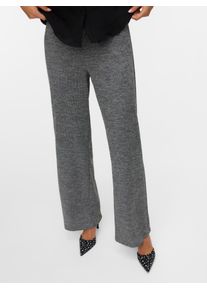 V&eacute;ro Moda Schlupfhose VERO MODA "VMBERLIN MY MW WIDE PRINT PANT NOOS", Damen, Gr. S (36), L&auml;nge 34, schwarz (schwarz detail:salt and pepper), Web, Obermaterial: 95% Polyester, 5% Elasthan, loose fit normal, Hosen Schlupfhose