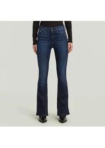 G-Star Raw Bootcut-Jeans G-STAR "3301 Flare Wmn", Damen, Gr. 28, L&auml;nge 34, worn in new moon, Denim/Jeans, Obermaterial: 92% Baumwolle, 6% Elastomultiester, 2% sonstige Fasern, bootcut fit normal, Jeans, aus Stretch-Denim