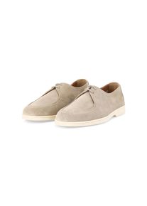 Doucals Doucal's Low-Top Sneaker - Schn&uuml;rschuhe aus Veloursleder - Gr. 42,5 (EU) - in Beige - f&uuml;r Damen