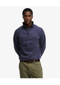 Superdry Herren Baumwolle Grafischer Druck The Merchant Store - Sweatshirt, Marineblau - Gr&ouml;&szlig;e: XXL 104060750089627S005