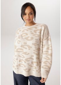 sheego Gro&szlig;e Gr&ouml;&szlig;en Strickpullover, beige, Gr&ouml;&szlig;e 50 - Damen