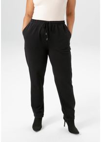 sheego Gro&szlig;e Gr&ouml;&szlig;en Schlupfhose, schwarz, Gr&ouml;&szlig;e 46 - Damen