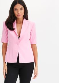 bonprix Blazer mit Sandhourglass-Passform, rosa, Gr.36, Stylischer cropped Blazer mit toller Passform