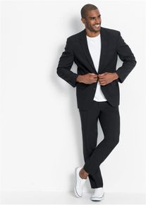 bonprix Anzug in Regular Fit (2-tlg. Set), schwarz, Gr.26, Klassischer Anzug mit praktischen Taschen und stillvoller Bequembundhose