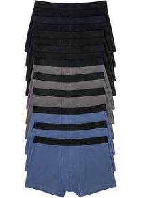 bonprix Boxershorts eng mit Baumwolle (10er Pack), blau, Gr.5 (M), Die bequeme Boxershorts mit elastischen Bund wird im praktischen 10er Pack geliefert., 95% Baumwolle