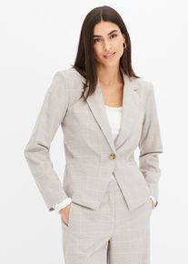 bonprix Glencheck Blazer, grau, Gr.44, eleganter Blazer im Glencheck Design