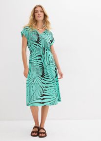 bonprix Jerseykleid aus flie&szlig;endem Viskose-Mix, braun, Gr.36/38 (S), weit geschnitten, mit Fl&uuml;gel&auml;rmeln, aus Viskose