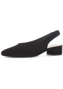 Slingpumps Gabor "Slingpumps", Damen, Gr. 35, schwarz, Schuhe Slingpumps