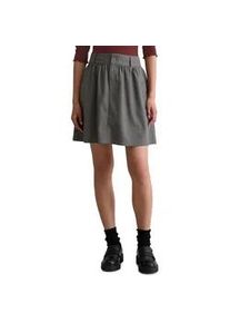 Marc O'Polo Webrock MARC O'POLO DENIM "aus Viskose-Mit mit recyceltem Polyester", Damen, Gr. S, medium grau, Obermaterial: 65% Polyester, 32% Viskose, 3% Elasthan, gestreift, ausgestellt kurz, R&ouml;cke