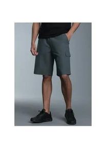 Jerseyhose TRIGEMA "TRIGEMA Cargo-Bermuda aus 100% Baumwolle", Herren, Gr. XL, US-Gr&ouml;&szlig;en, grau (anthrazit), Web, 100% Baumwolle, Hosen Jerseyhose