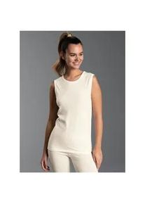 Unterhemd TRIGEMA "TRIGEMA Tr&auml;gershirt aus Merinowolle", Damen, Gr. S, 1 Stk., US-Gr&ouml;&szlig;en, beige (natur), 80% Wolle (Merinowolle), 20% Polyamid, Unterhemden Unterhemd