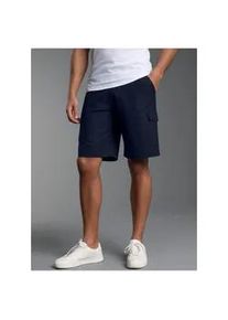 Jerseyhose TRIGEMA "TRIGEMA Cargo-Bermuda aus 100% Baumwolle", Herren, Gr. XXL, US-Gr&ouml;&szlig;en, blau (navy), Web, 100% Baumwolle, Hosen Jerseyhose