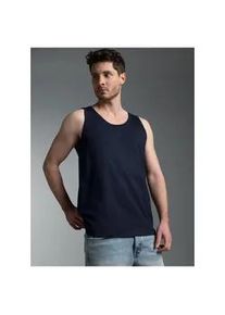 Unterhemd TRIGEMA "TRIGEMA Tr&auml;gershirt aus 100% Baumwolle", Herren, Gr. M, 1 Stk., US-Gr&ouml;&szlig;en, blau (navy), 100% Baumwolle, Unterhemden Unterhemd