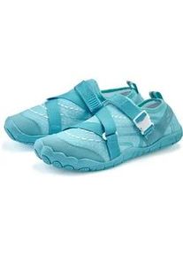 Aquaschuh Venice Beach "Badelatsche, Badeschuhe, Badeschlappe, Wasserschuh, leichter Slipper", Damen, Gr. 39, blau (t&uuml;rkis), Obermaterial: 100% Textilmaterial. Decksohle: 100% Textilmaterial. Futter: 100% Textilmaterial. Laufsohle: 100% Synthetik, unifarben, Schuhe, schnelltrocknend mit ultraleichter Sohle VEGAN