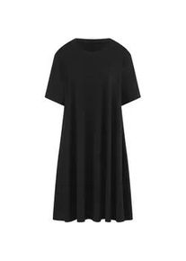 Jersey-Kleid Rundhals-Ausschnitt Emilia Lay schwarz, 50