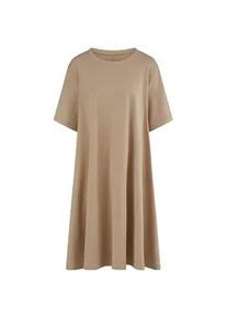 Jersey-Kleid Rundhals-Ausschnitt Emilia Lay braun, 50