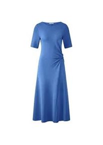 Jersey-Kleid Rundhals-&shy;Ausschnitt efixelle blau, 50