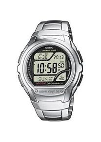 Casio Funk Armbanduhr WV-58DE-1AVEF (L x B x H) 53.4 x 43.7 x 12 mm Silber Geh&auml;usematerial=Edelstahl, Harz Material (Armband)=Edelstahl