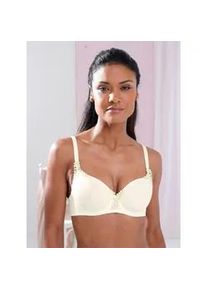 T-Shirt-BH Viania, Damen, Gr. 90, Cup B, beige (ecru), 62% Polyamid, 27% Polyester, 11% Elasthan, BHs T-Shirt-BH