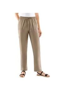 Webhose Classic Basics, Damen, Gr. 46, Normalgr&ouml;&szlig;en, grau (taupe), 52% Polyester, 48% Viskose, unifarben, lang, Hosen