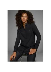 Longbluse OTTO products, Damen, Gr. 34, schwarz, Web, Obermaterial: 100% Viskose (LENZINGTM ECOVEROTM), figurumspielend h&uuml;ftbedeckend, &Auml;rmel mit &Auml;rmelschlitz Manschette, Blusen Longbluse, Topseller